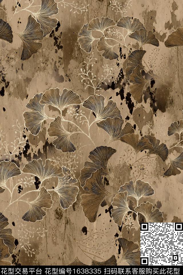 纹理大理石扎染花型数码印花花型下载（图片编号: 1638335） - 瓦栏（Walan）