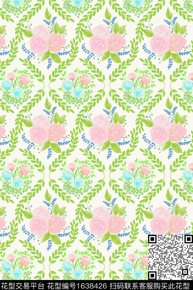 印花花型下载（图片编号: 1638426） - 瓦栏（Walan）