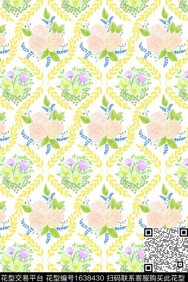 印花花型下载（图片编号: 1638430） - 瓦栏（Walan）