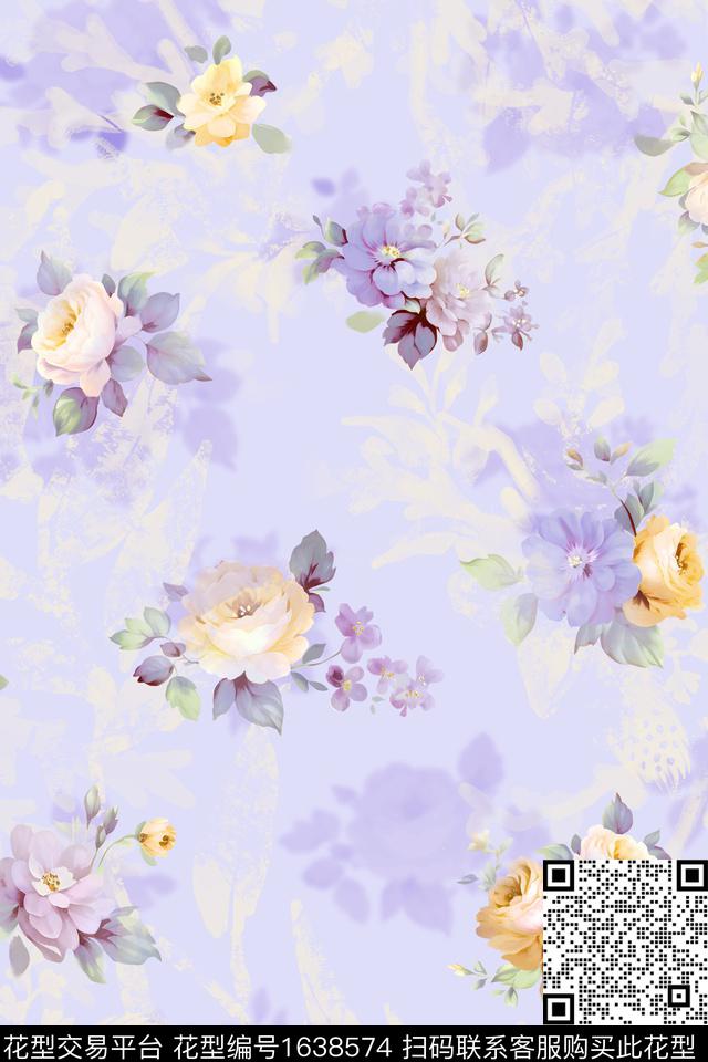 印花花型下载（图片编号: 1638574） - 瓦栏（Walan）
