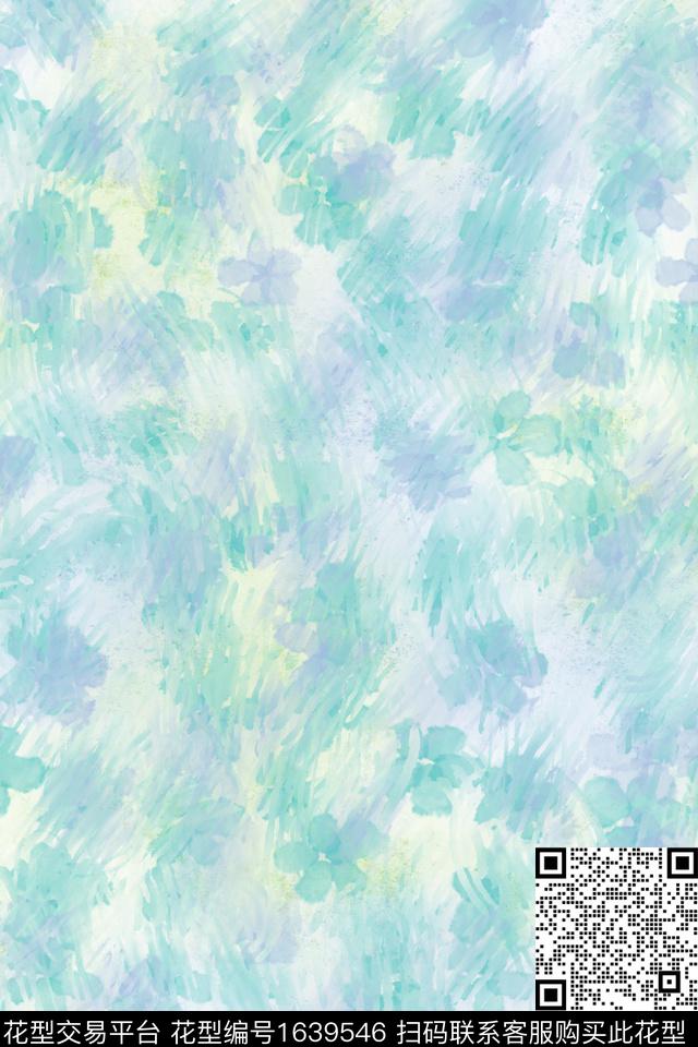 小清新清爽底花卉花卉数码印花花型下载（图片编号: 1639546） - 瓦栏（Walan）