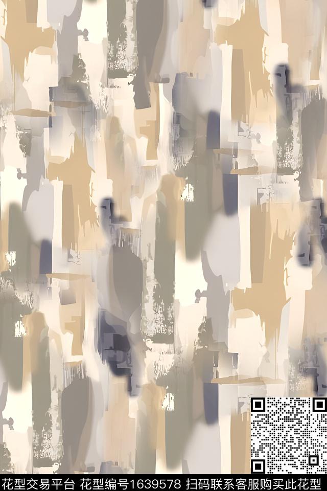 衬衫几何男装数码印花花型下载（图片编号: 1639578） - 瓦栏（Walan）