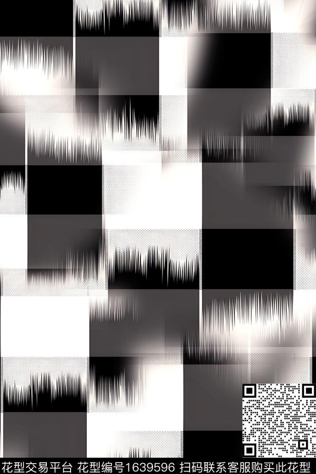 衬衫几何男装数码印花花型下载（图片编号: 1639596） - 瓦栏（Walan）