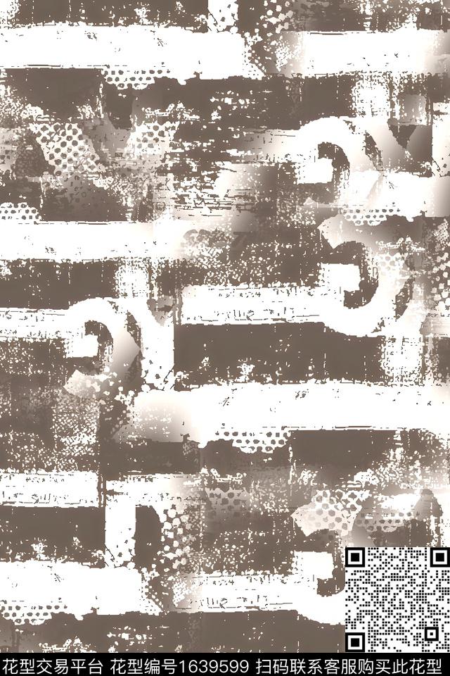 衬衫几何男装数码印花花型下载（图片编号: 1639599） - 瓦栏（Walan）