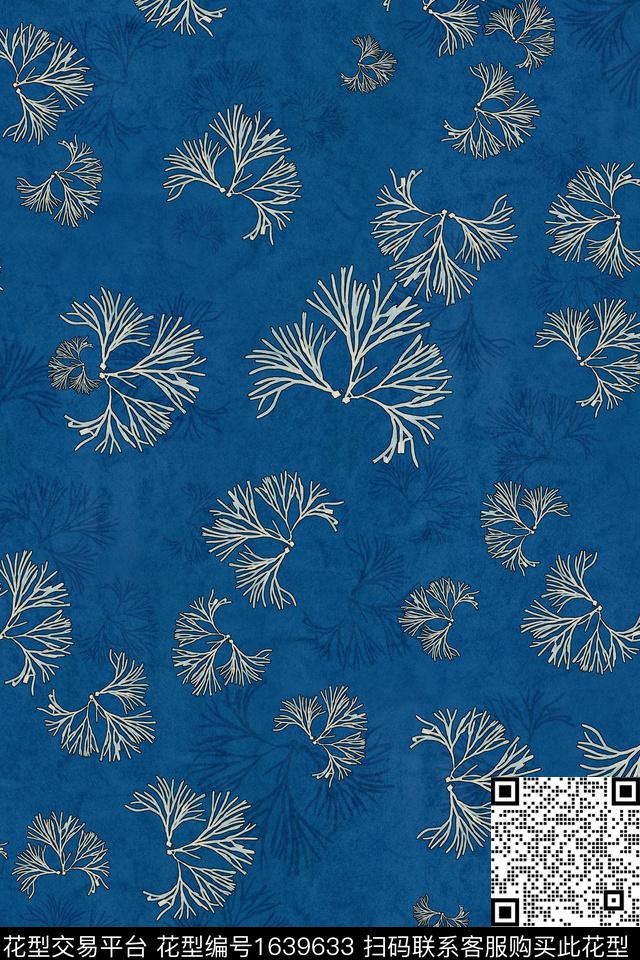小碎花包金花型中老年数码印花花型下载（图片编号: 1639633） - 瓦栏（Walan）