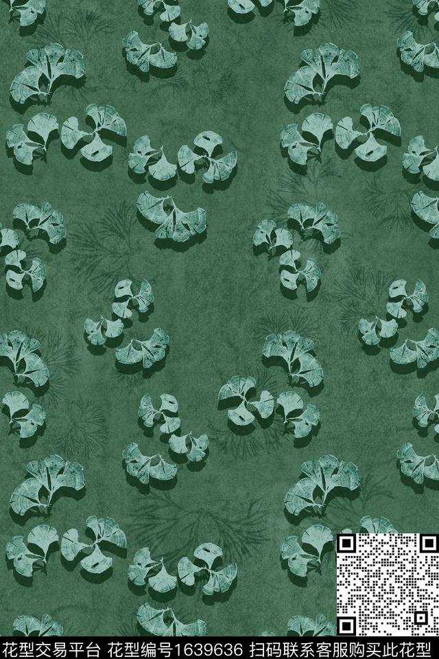 小碎花包金花型中老年数码印花花型下载（图片编号: 1639636） - 瓦栏（Walan）