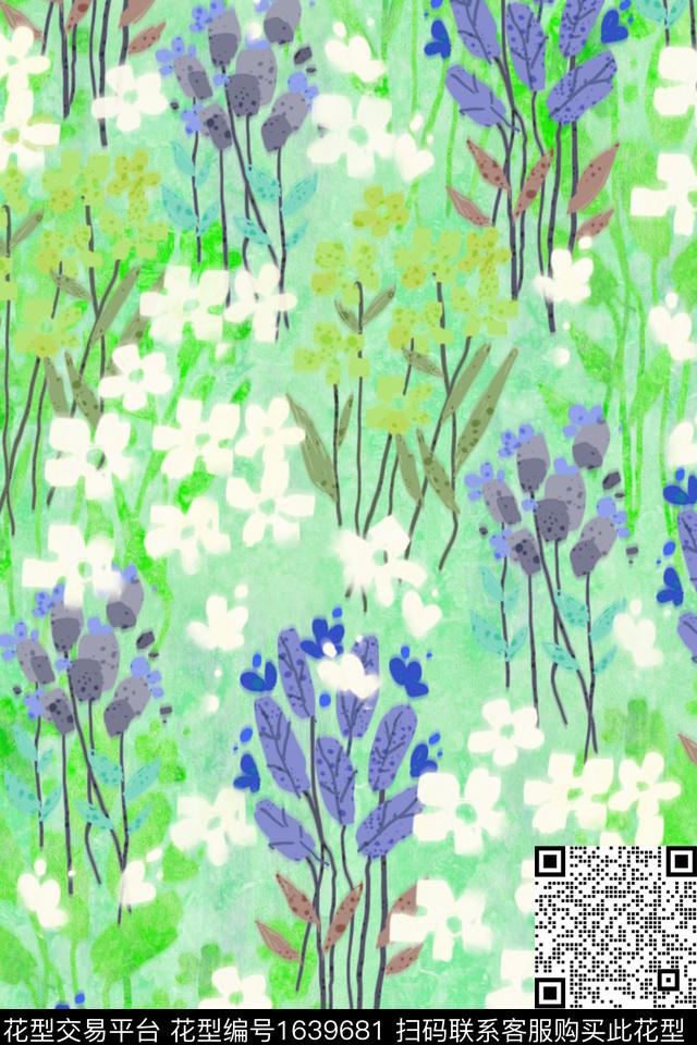 印花花型下载（图片编号: 1639681） - 瓦栏（Walan）