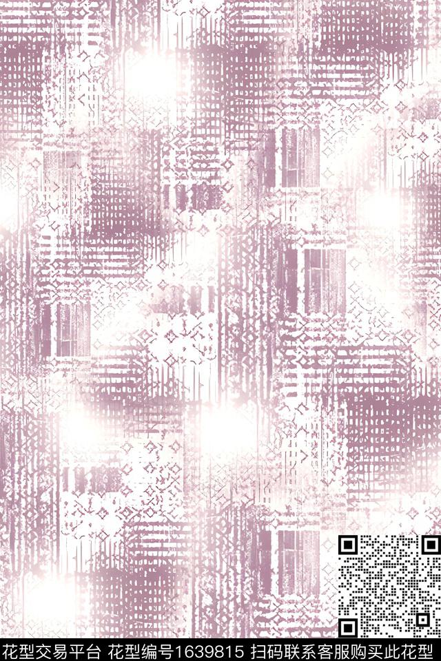 衬衫几何男装数码印花花型下载（图片编号: 1639815） - 瓦栏（Walan）