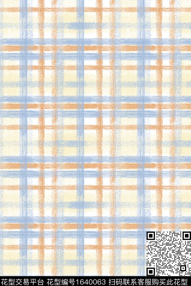 小清新肌理笔触数码印花花型下载（图片编号: 1640063） - 瓦栏（Walan）