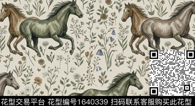 马小碎花花卉数码印花花型下载（图片编号: 1640339） - 瓦栏（Walan）