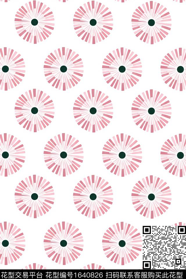 几何数码印花花型下载（图片编号: 1640826） - 瓦栏（Walan）