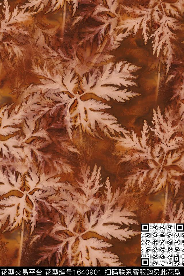 满版散花花卉中老年数码印花花型下载（图片编号: 1640901） - 瓦栏（Walan）