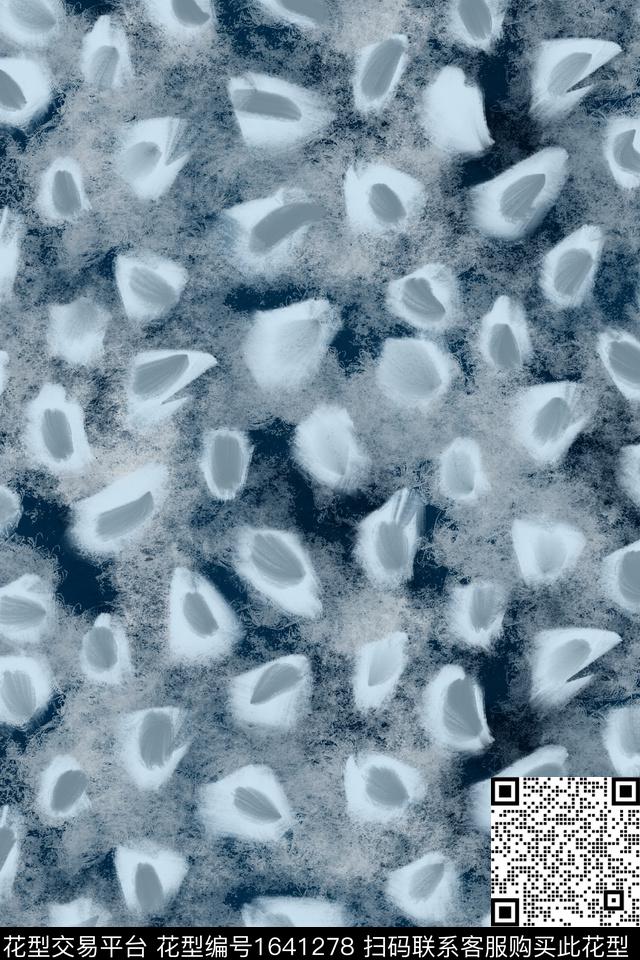 动物纹肌理笔触数码印花花型下载（图片编号: 1641278） - 瓦栏（Walan）