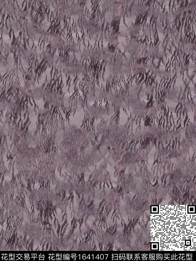 动物纹男装波西米亚数码印花花型下载（图片编号: 1641407） - 瓦栏（Walan）