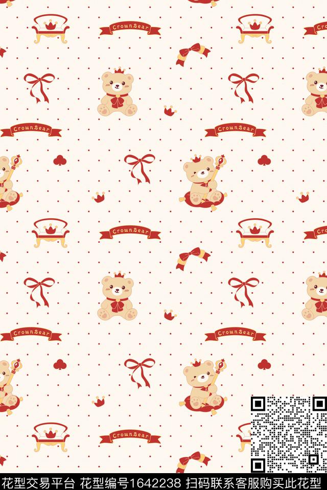卡通动物家居服休闲数码印花花型下载（图片编号: 1642238） - 瓦栏（Walan）