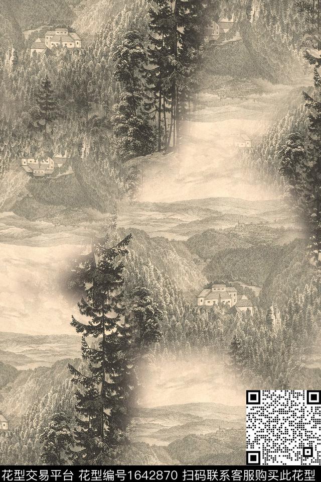 户外肌理男装数码印花花型下载（图片编号: 1642870） - 瓦栏（Walan）