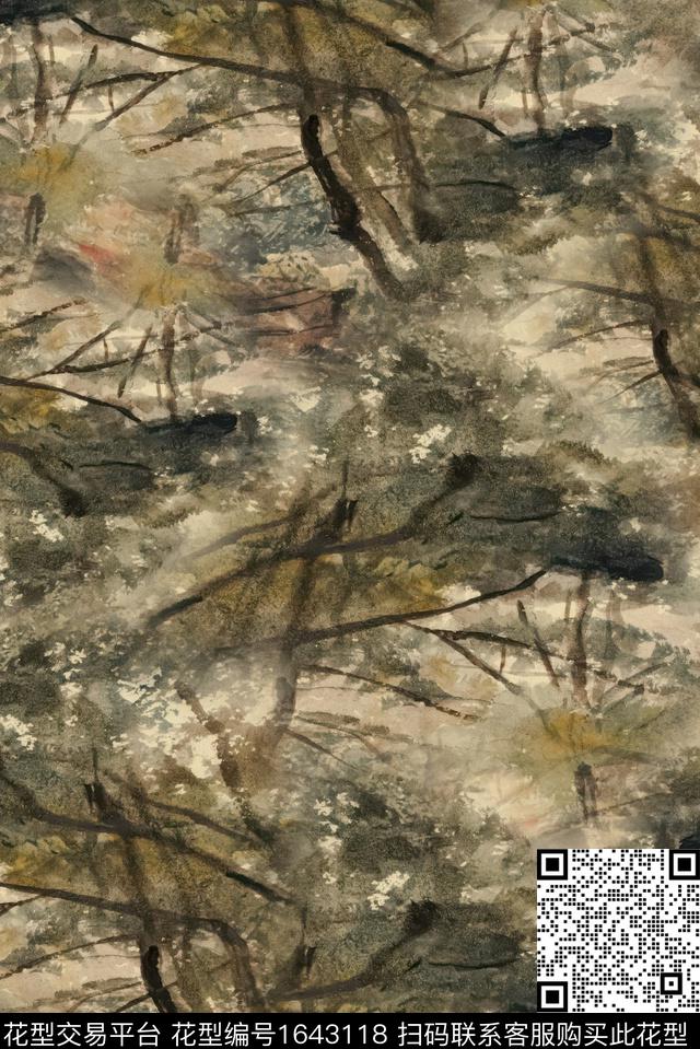 户外肌理男装数码印花花型下载（图片编号: 1643118） - 瓦栏（Walan）