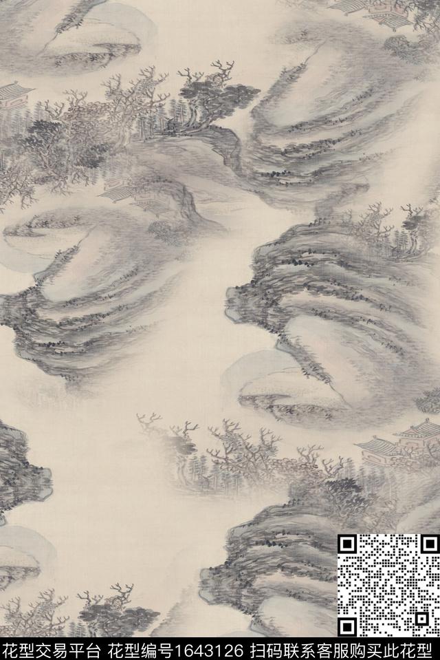 户外肌理男装数码印花花型下载（图片编号: 1643126） - 瓦栏（Walan）