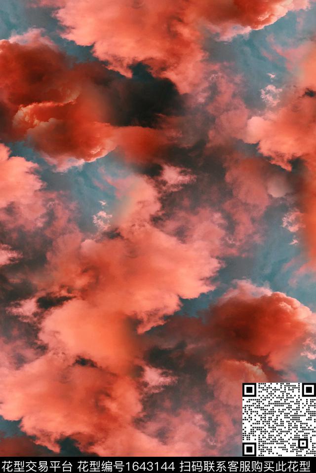 年轻女装肌理中老年数码印花花型下载（图片编号: 1643144） - 瓦栏（Walan）
