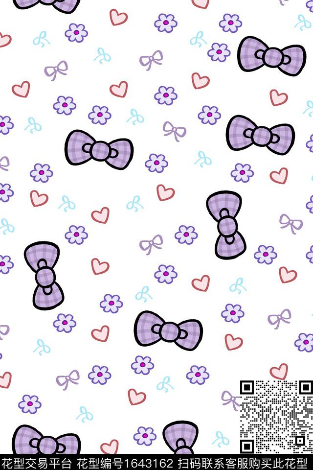 满版散花卡通抽象传统印花花型下载（图片编号: 1643162） - 瓦栏（Walan）