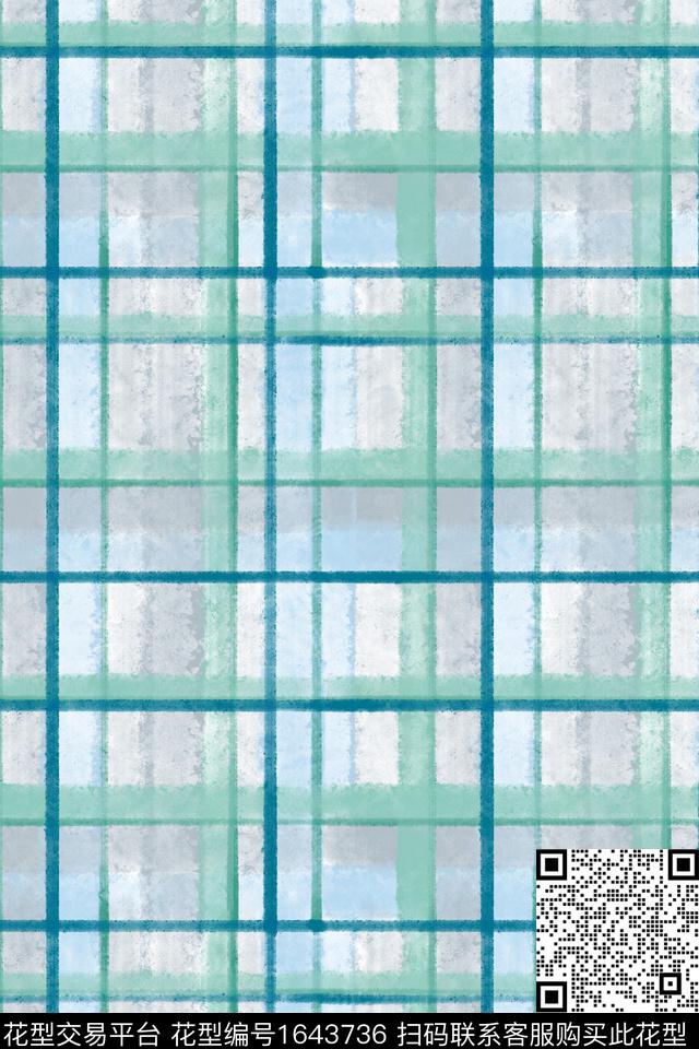 肌理水彩笔触数码印花花型下载（图片编号: 1643736） - 瓦栏（Walan）