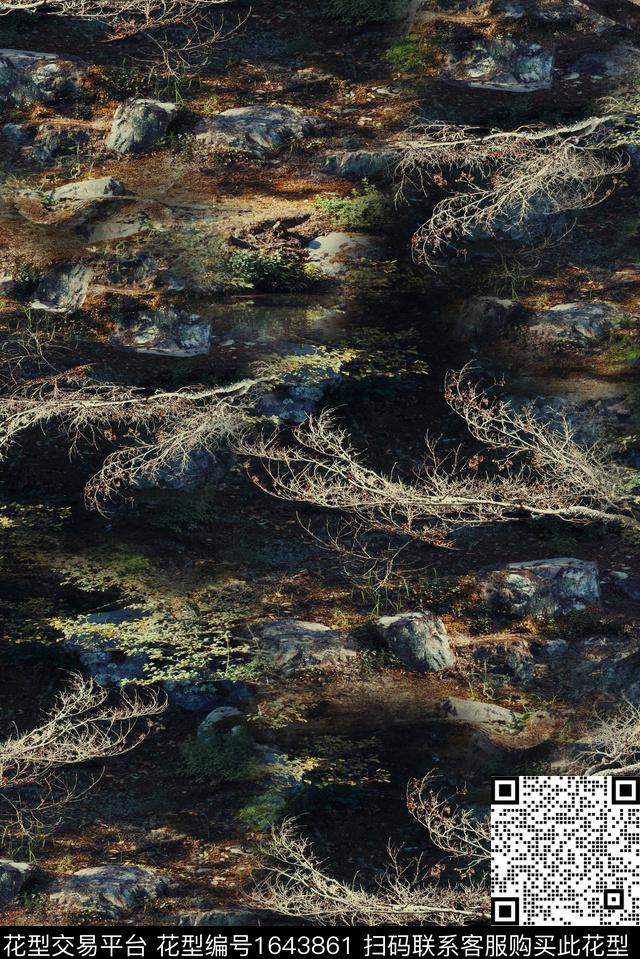 纹理户外肌理数码印花花型下载（图片编号: 1643861） - 瓦栏（Walan）