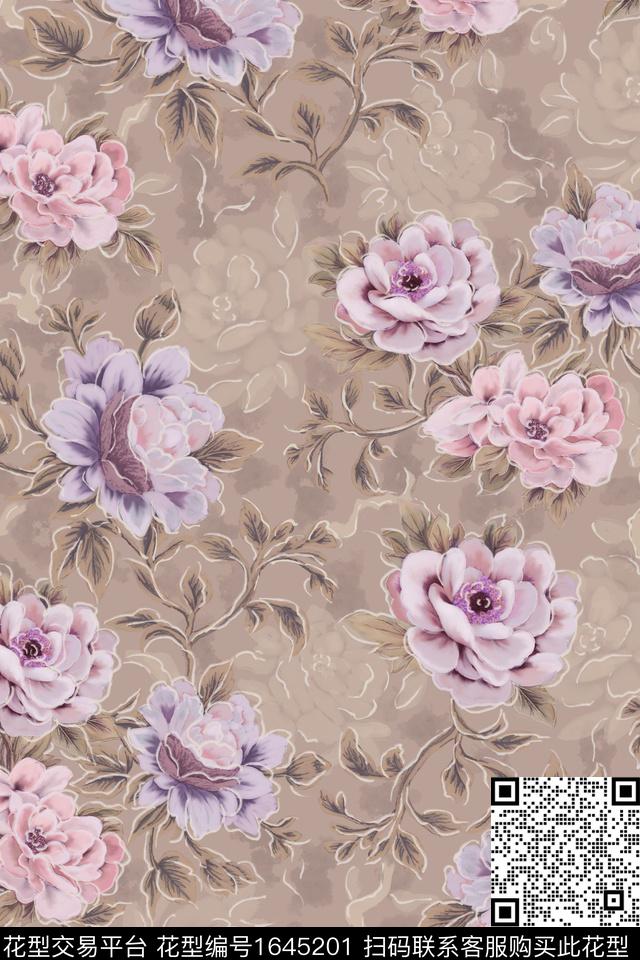 印花花型下载（图片编号: 1645201） - 瓦栏（Walan）