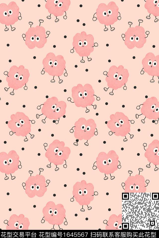 卡通趣味薯片人数码印花花型下载（图片编号: 1645567） - 瓦栏（Walan）