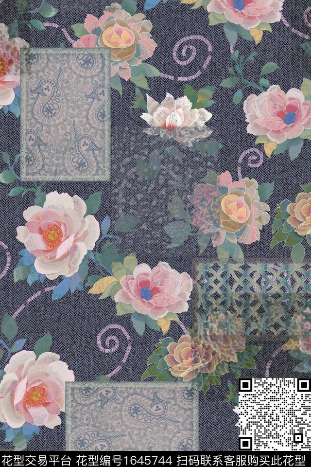 印花花型下载（图片编号: 1645744） - 瓦栏（Walan）