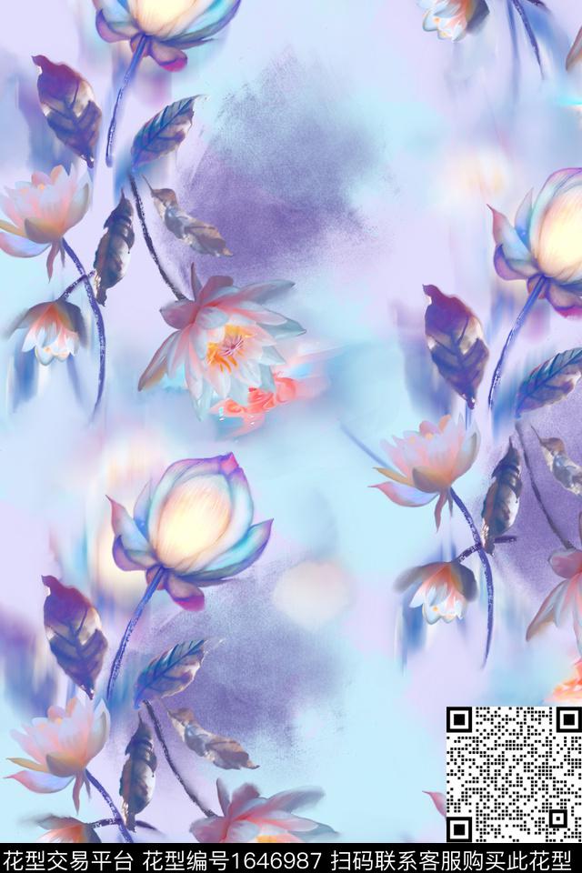印花花型下载（图片编号: 1646987） - 瓦栏（Walan）