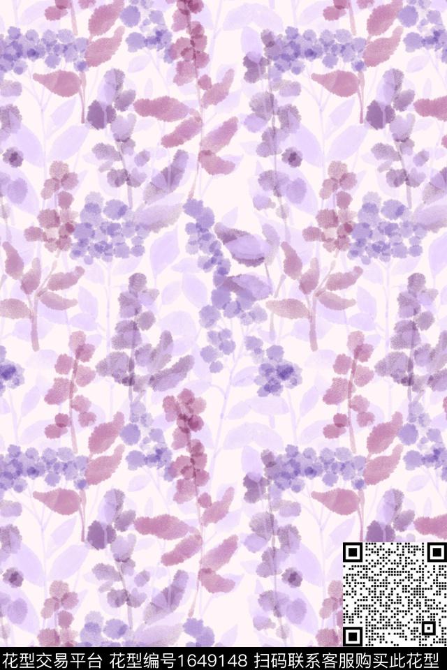 小清新花卉小碎花数码印花花型下载（图片编号: 1649148） - 瓦栏（Walan）