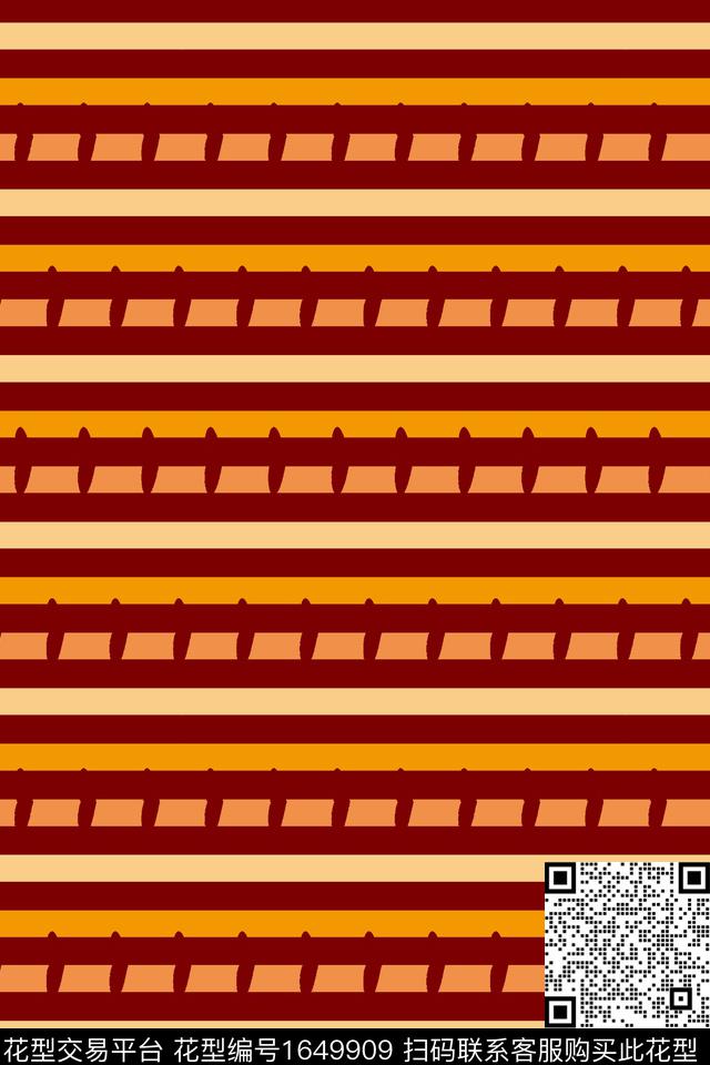 几何条纹传统印花花型下载（图片编号: 1649909） - 瓦栏（Walan）