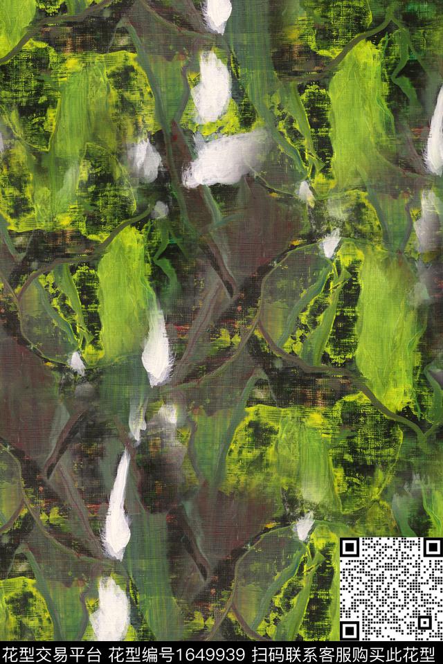 纹理肌理油画花型数码印花花型下载（图片编号: 1649939） - 瓦栏（Walan）