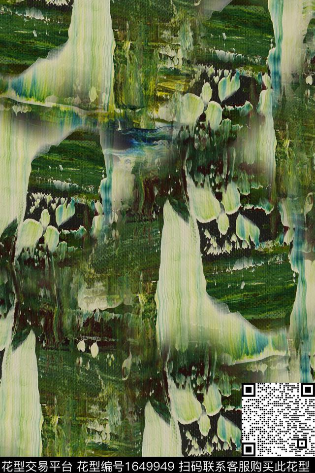 纹理肌理油画花型数码印花花型下载（图片编号: 1649949） - 瓦栏（Walan）