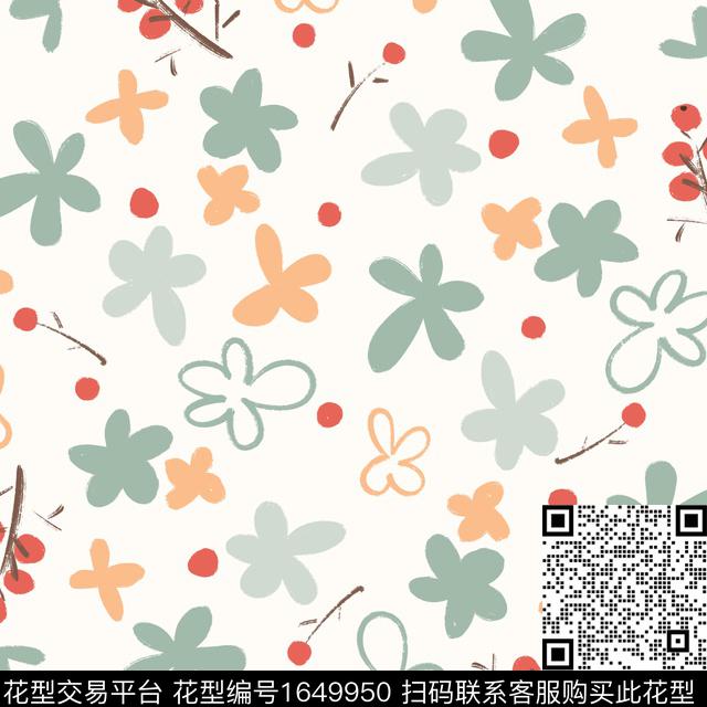 花卉水果童装传统印花花型下载（图片编号: 1649950） - 瓦栏（Walan）