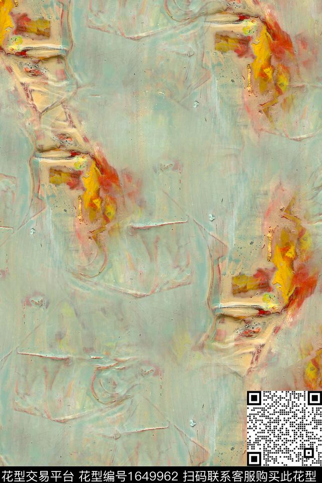 纹理肌理油画花型数码印花花型下载（图片编号: 1649962） - 瓦栏（Walan）