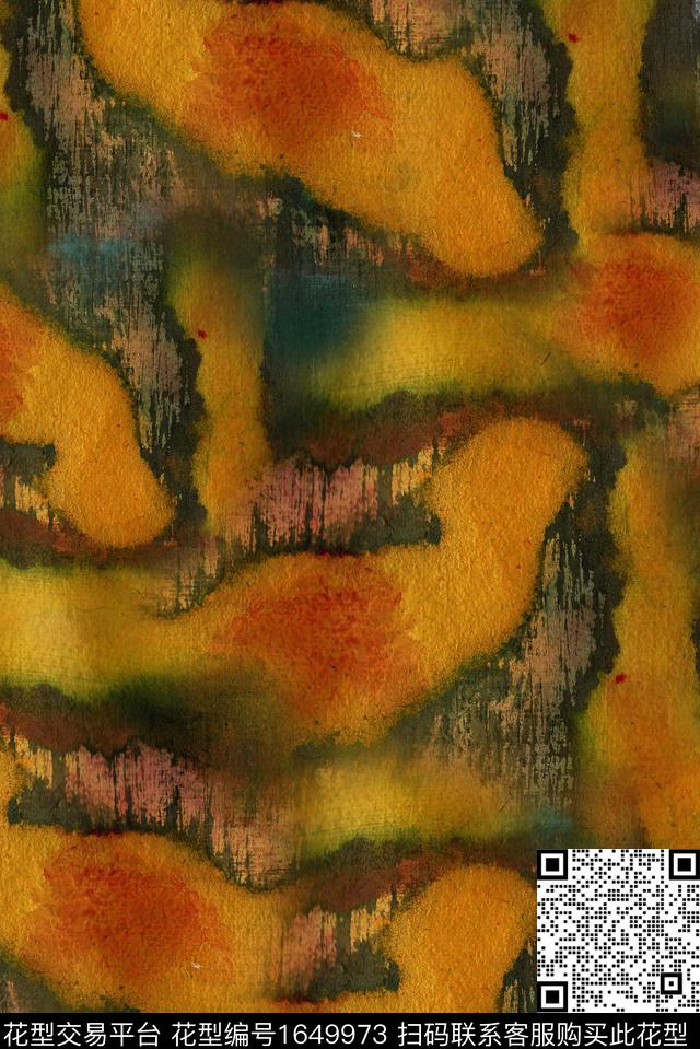 纹理肌理油画花型数码印花花型下载（图片编号: 1649973） - 瓦栏（Walan）