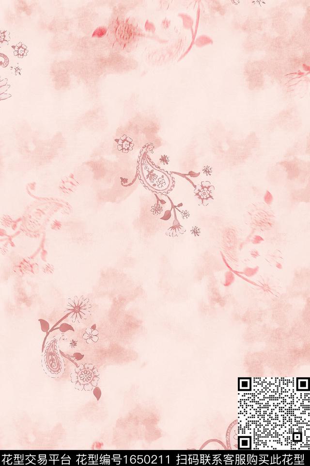民族风佩斯利跳接数码印花花型下载（图片编号: 1650211） - 瓦栏（Walan）