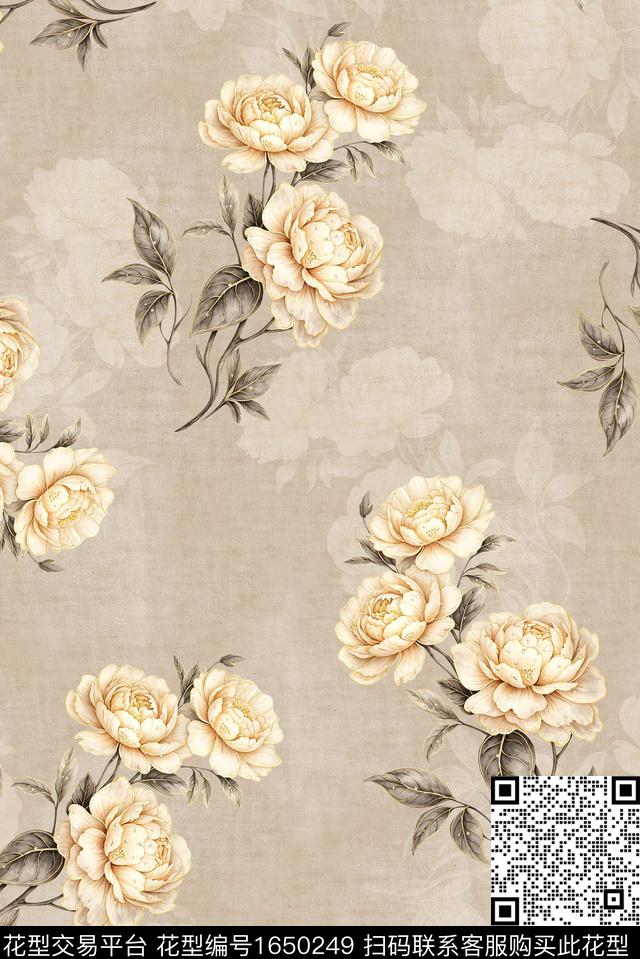 年轻女装满版散花小碎花数码印花花型下载（图片编号: 1650249） - 瓦栏（Walan）
