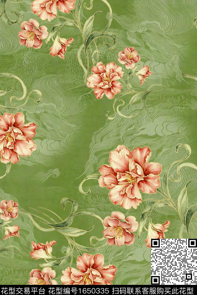 年轻女装满版散花小碎花数码印花花型下载（图片编号: 1650335） - 瓦栏（Walan）