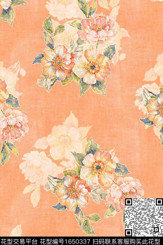 年轻女装满版散花小碎花数码印花花型下载（图片编号: 1650337） - 瓦栏（Walan）