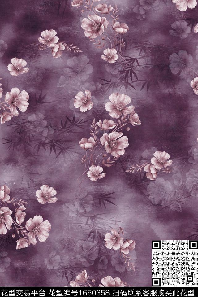 年轻女装满版散花小碎花数码印花花型下载（图片编号: 1650358） - 瓦栏（Walan）