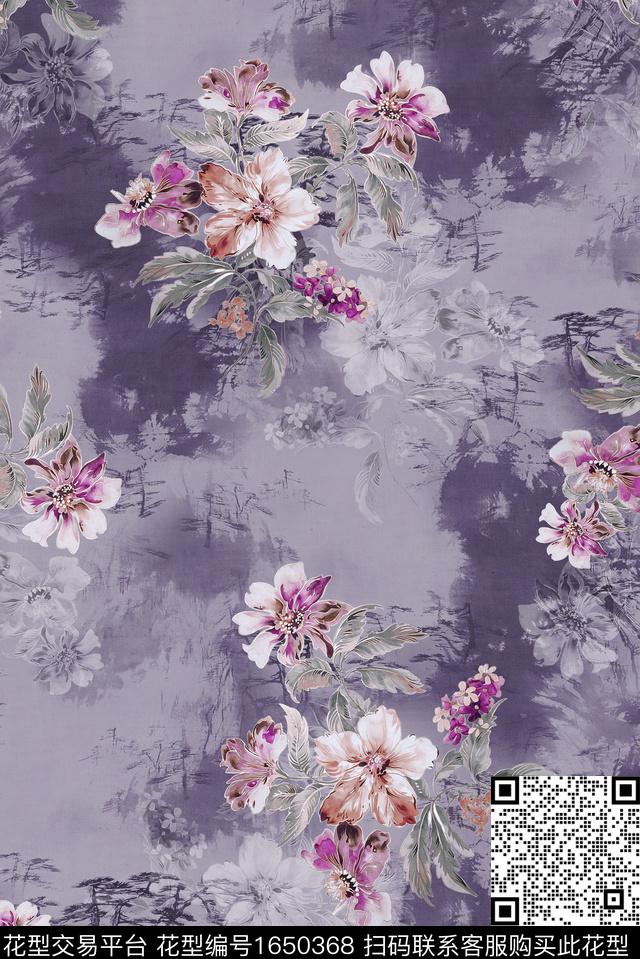 年轻女装满版散花小碎花数码印花花型下载（图片编号: 1650368） - 瓦栏（Walan）