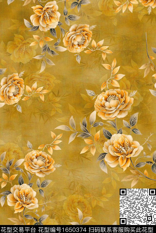 年轻女装满版散花小碎花数码印花花型下载（图片编号: 1650374） - 瓦栏（Walan）