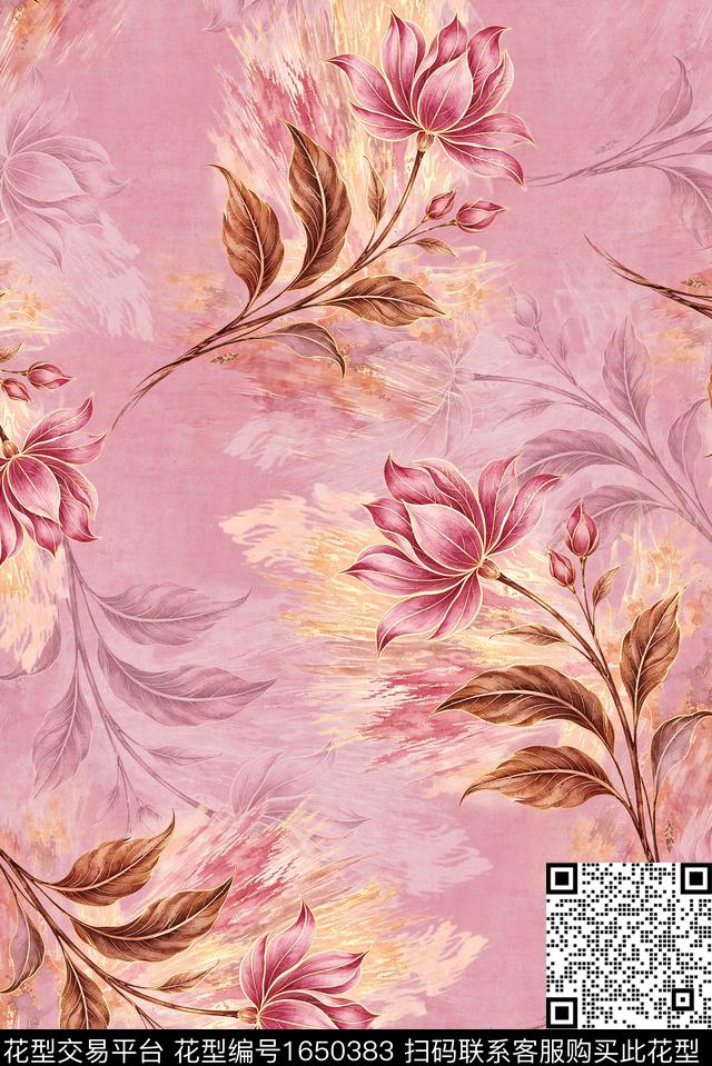 年轻女装满版散花小碎花数码印花花型下载（图片编号: 1650383） - 瓦栏（Walan）