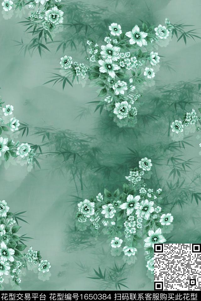 年轻女装满版散花小碎花数码印花花型下载（图片编号: 1650384） - 瓦栏（Walan）