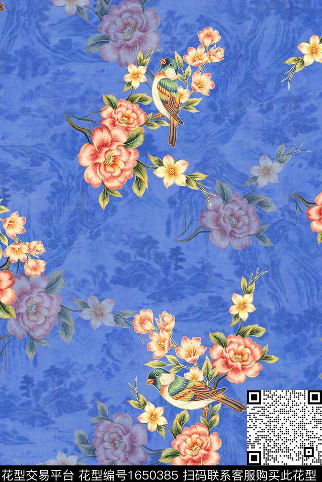 年轻女装满版散花小碎花数码印花花型下载（图片编号: 1650385） - 瓦栏（Walan）