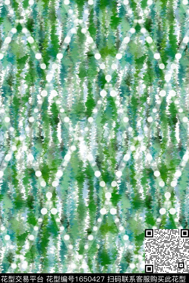水彩波点几何数码印花花型下载（图片编号: 1650427） - 瓦栏（Walan）