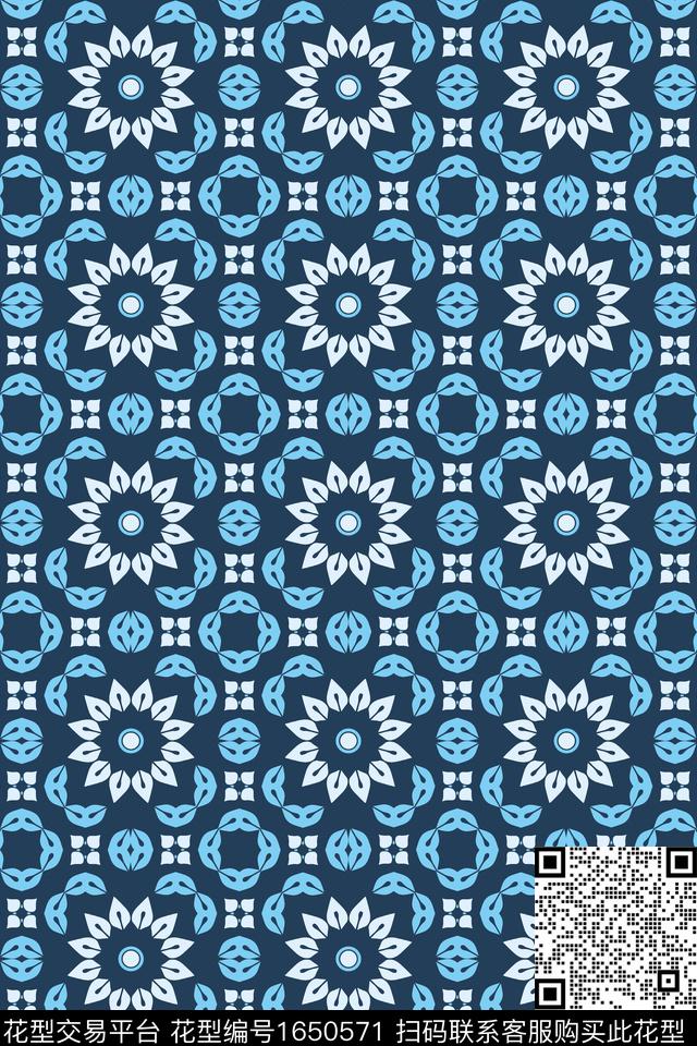 民族风花传统印花花型下载（图片编号: 1650571） - 瓦栏（Walan）