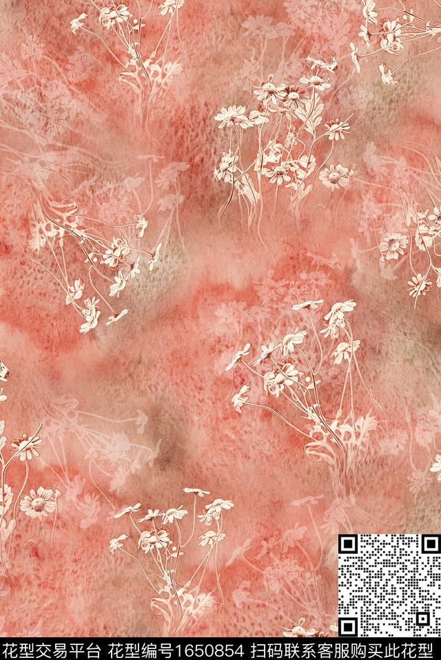 年轻女装满版散花小碎花数码印花花型下载（图片编号: 1650854） - 瓦栏（Walan）